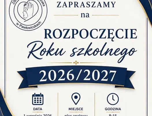 Uroczyste rozpoczęcie roku szkolnego 2026/2027 – zaproszenie
