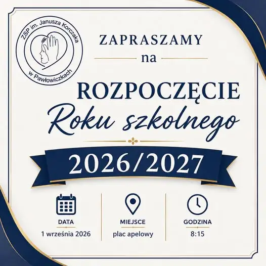 Uroczyste rozpoczęcie roku szkolnego 2026/2027 – zaproszenie