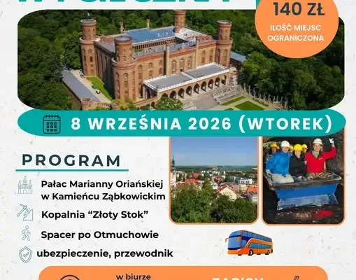 Królewski Dzień Seniora – wycieczka do Kamieńca Ząbkowickiego i Złotego Stoku