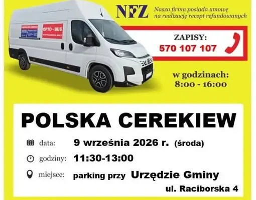 Bezpłatne badania wzroku w Polskiej Cerekwi – zapisy trwają