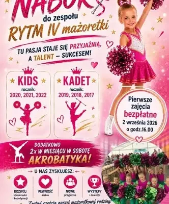 Otwarte zajęcia mażoretek w Cisku – zapisz dziecko na bezpłatne pierwsze spotkanie