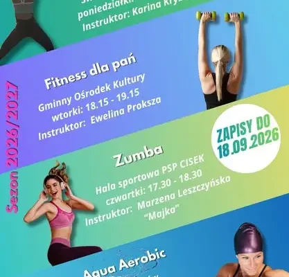 Gminny Ośrodek Kultury w Cisku ogłasza nabór na nowy sezon zajęć 2026/2027