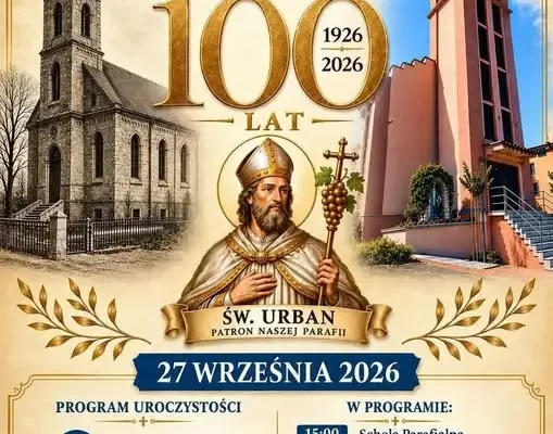 Jubileusz 100-lecia parafii w Reńskiej Wsi – program uroczystości