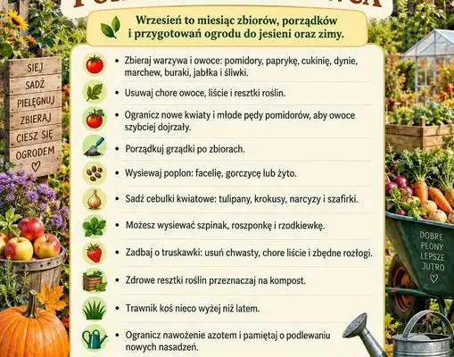 Wrześniowy poradnik działkowca: co robić w ogrodzie przed jesienią?