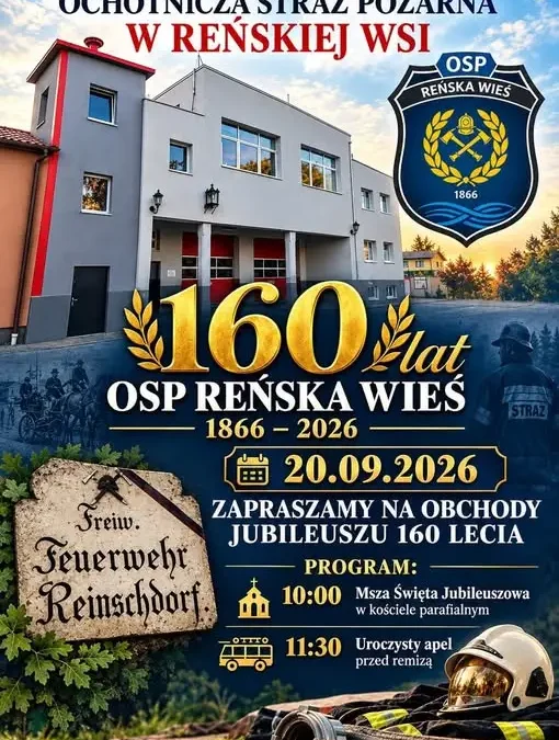 Reńska Wieś świętuje 160-lecie Ochotniczej Straży Pożarnej