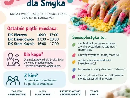 Sensoplastyka dla najmłodszych – nowa oferta zajęć w gminie Bierawa