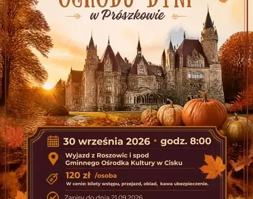 Jesienny wyjazd z Kołem TSKN Roszowice – Zamek Moszna i ogród dyniowy w Prószkowie