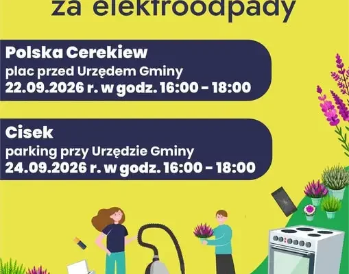 Wymień elektrośmieci na sadzonki – akcje w Polskiej Cerekwi i Cisku