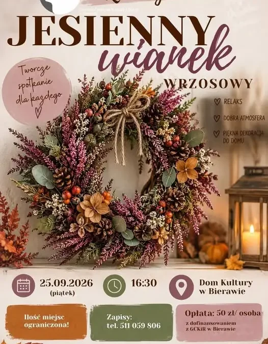 Jesienny seans w Bierawie – Dom Kultury zaprasza na film