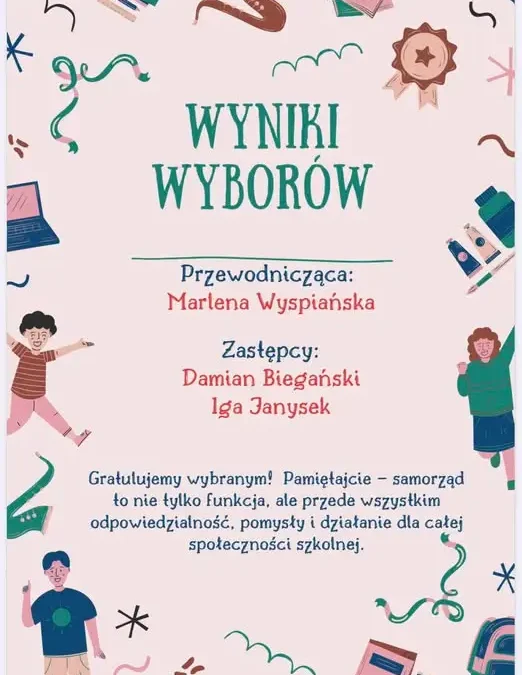 Wybory na przewodniczącego szkoły w Starym Kozlu – znamy wyniki