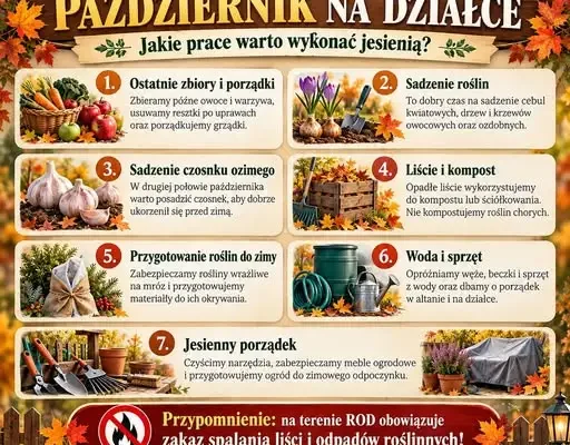 Październik na działce – co warto zrobić przed zimą?