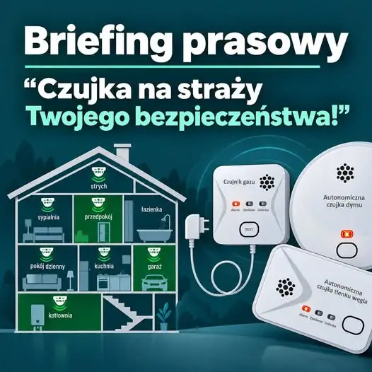 Józefów: briefing prasowy inaugurujący kampanię „Czujka na straży Twojego bezpieczeństwa”