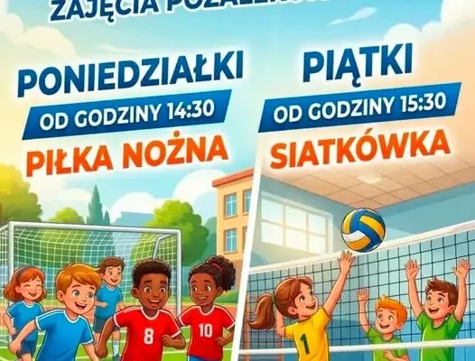 Zajęcia sportowe dla uczniów od 12 października