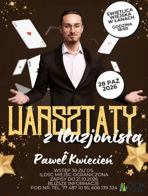 Warsztaty iluzji z Pawłem Kwietniem w Łanach – 28 października