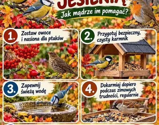 Jak pomóc ptakom w ogrodach działkowych jesienią? Praktyczny poradnik dla działkowców