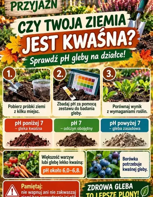 Jesień to idealny czas na badanie pH gleby w ogrodzie