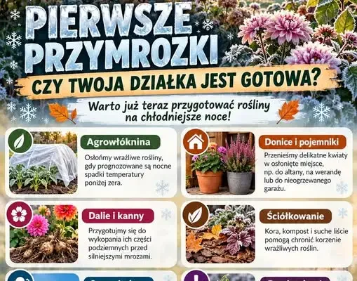Pierwsze przymrozki w październiku – jak ochronić działkę przed zimnem?