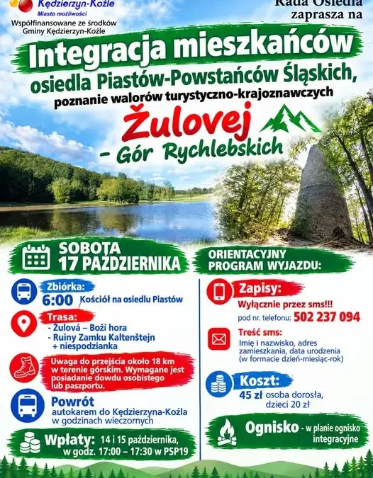Rada Osiedla Piastów zaprasza na wycieczkę w Góry Rychlebskie