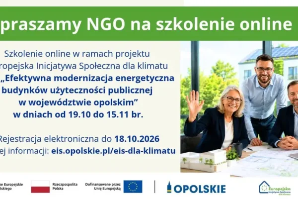 Bezpłatne szkolenia online dla NGO z Opolskiego – ruszają zapisy