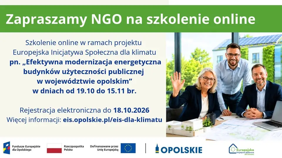 Bezpłatne szkolenia online dla NGO z Opolskiego – ruszają zapisy