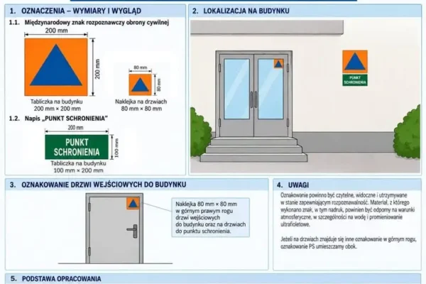 Nowe zasady oznakowania Punktów Schronienia – co się zmienia?